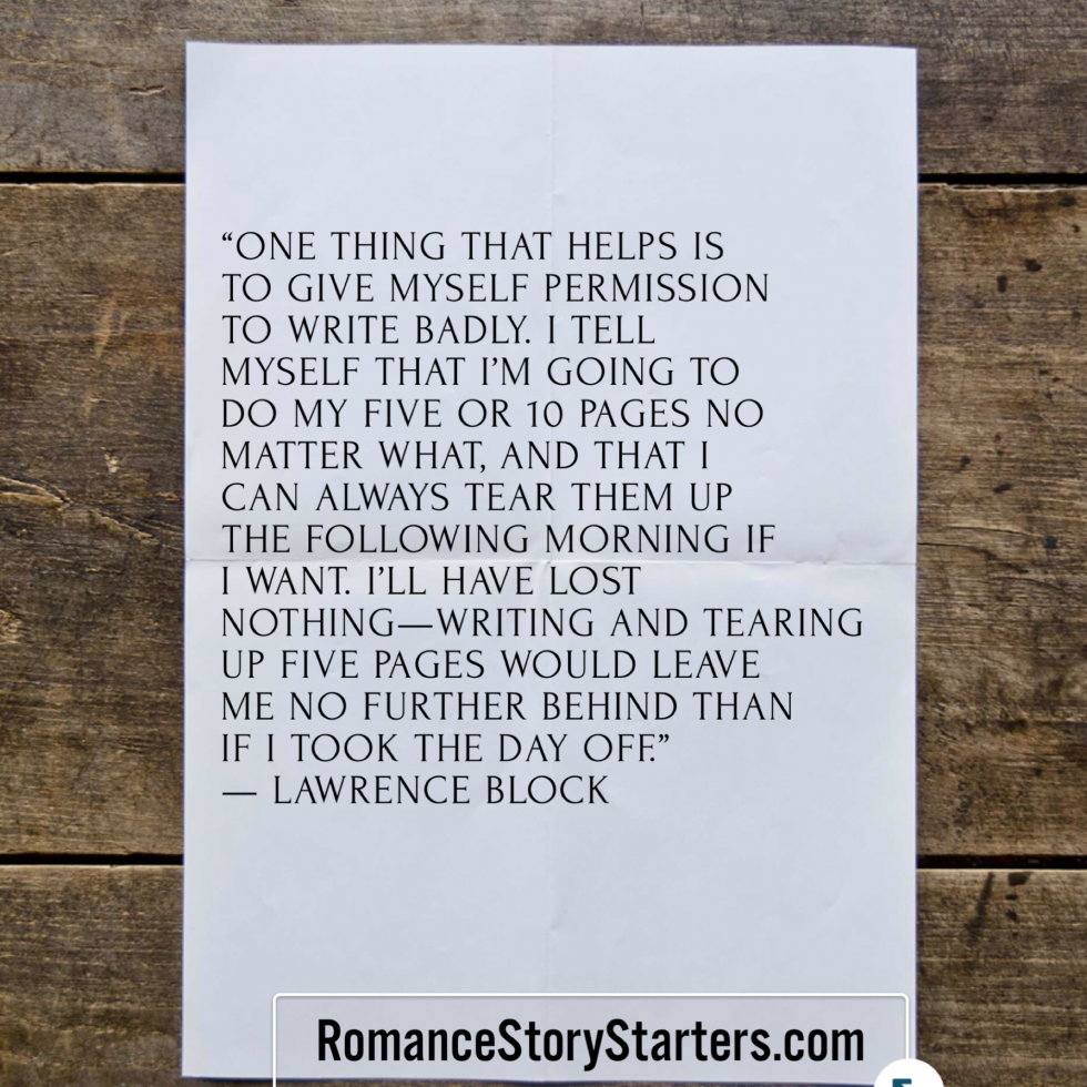Motivational Romance Writing Quote of The Week | Romance Story Starters